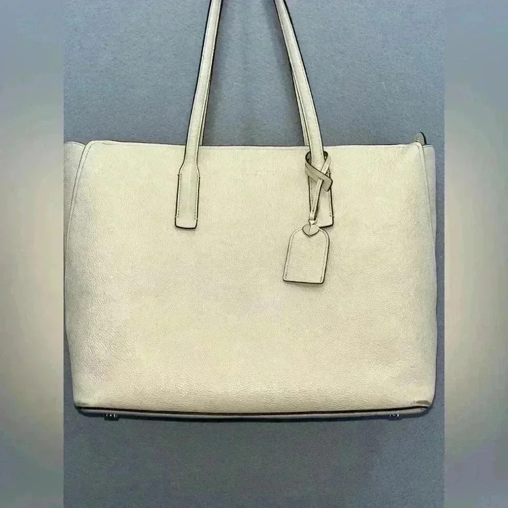 Kate Spade New York bleecker large saffiano leather tote bag in parchment